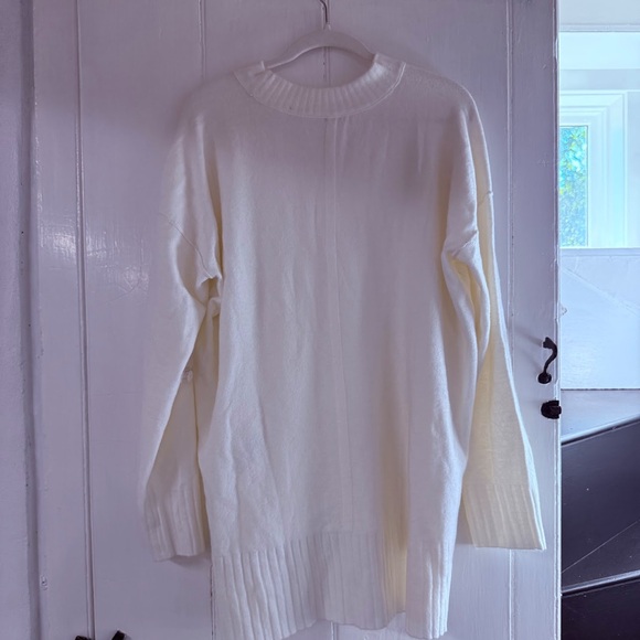 NWT Free People Cream Crew Neck Sweater - Picture 7 of 9